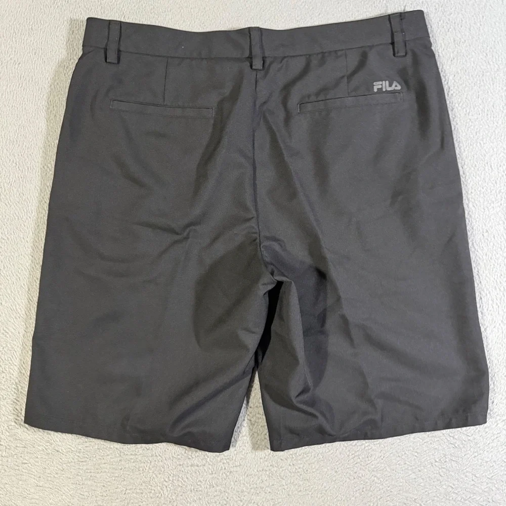 Vintage Fila Sport Golf Shorts Mens 36 Gray Golfing Casual Flat Front Activewear
